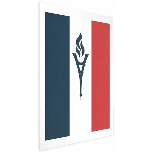  Plakat - French Flag with a Torch 21x30 Bez okvira s margom Cene