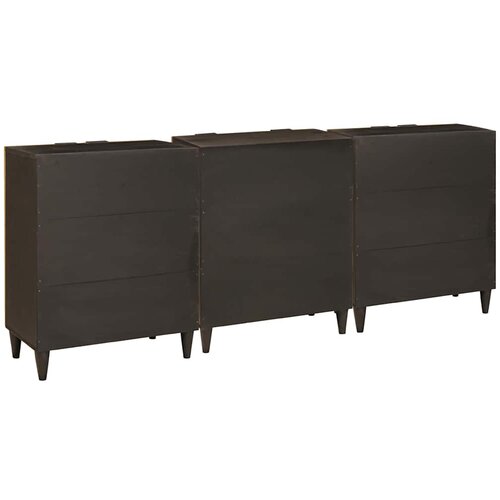  Set komoda 3 kom. 180 x 33 x 75 cm Čvrsto drvo manga Slike