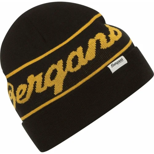 Bergans Logo Beanie Black/Light Golden Yellow UNI Zimska kapa