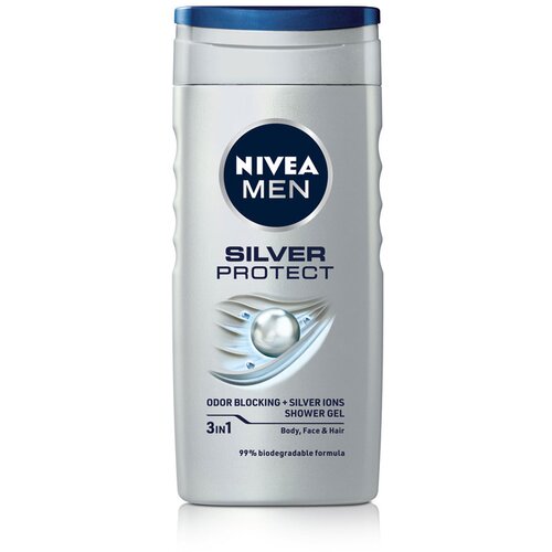 Nivea men silver protect gel za tuširanje za muškarce 250ml Slike