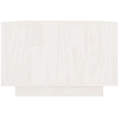 VidaXL stolić za kavu bijeli 110 x 50 x 33,5 cm od masivne borovine Slike