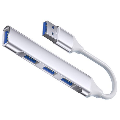 INF Type-C &scaron;tiri-portni pametni raz&scaron;iritveni adapter z USB 2.0 in 3.0 priključki Silver, (5000079266) Cene