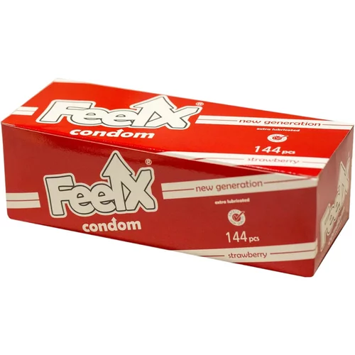 FeelX kondomi - jagoda (144kom)