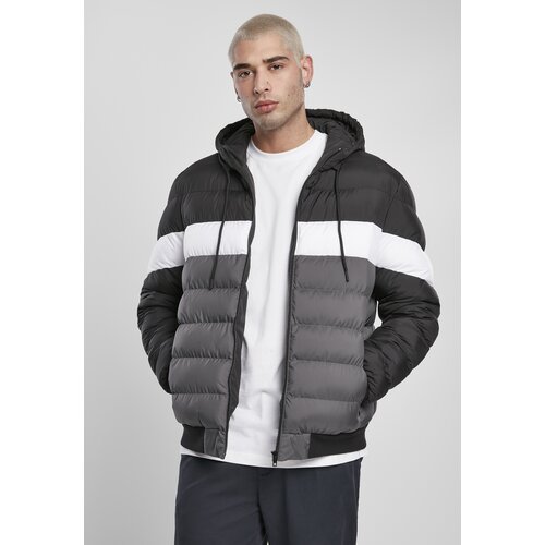 Urban Classics Colorblock Bubble Jacket black/dark shadow Cene