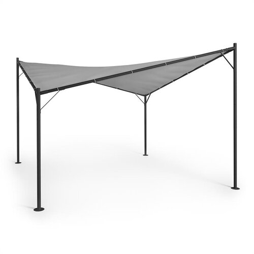 Blumfeldt Sombra, pergola, komplet, 4x4m, streha iz poliestra, siva Cene