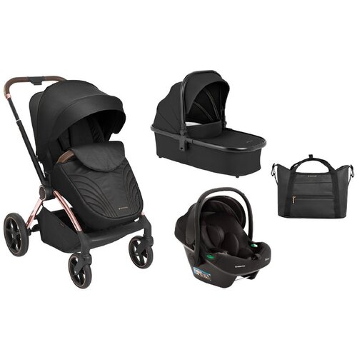 Kikka Boo kolica kara 3in1 set sa auto sedištem i-prime i-size i tvrdom korpom black Cene