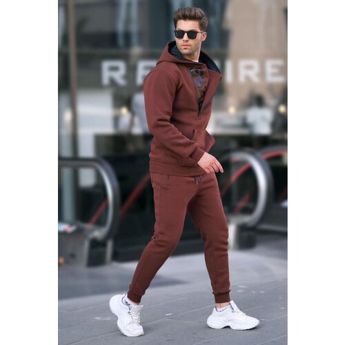 Madmext Bitter Brown Men&amp;#039;s Tracksuit Set 5634 Slike