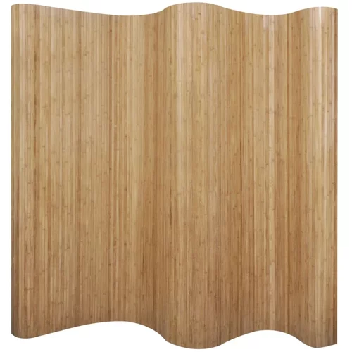 vidaXL Paravan iz bambusa naravne barve 250x165 cm