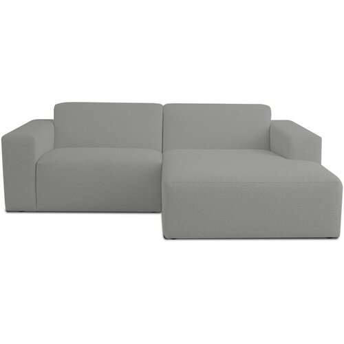 Scandic Siva kutna garnitura od boucl&amp;eacute; tkanine (s desnim kutom) Roxy &amp;ndash; Slike