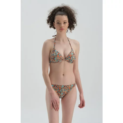 Dagi Tile - Turquoise Low Waist Bikini Bottom