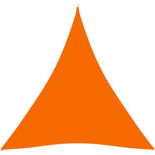 VidaXL Senčno jadro oksford blago trikotno 5x5x5 m oranžno Slike