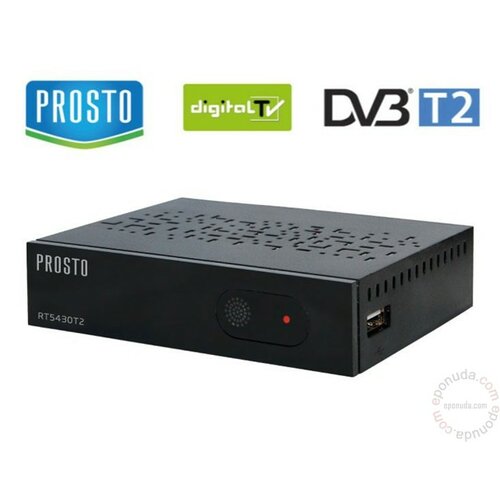 Prosto settop box digitalni risiver RT5430T2, DVB-T2 prijemnik,usb,hdmi,media player, 12V Slike