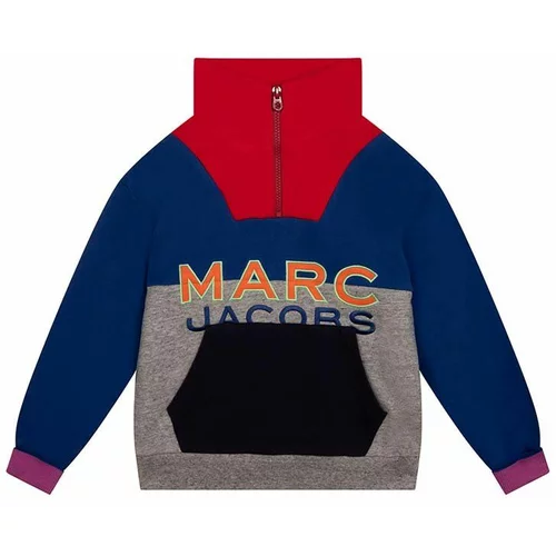 Marc Jacobs Otroška bombažna mikica mornarsko modra barva,