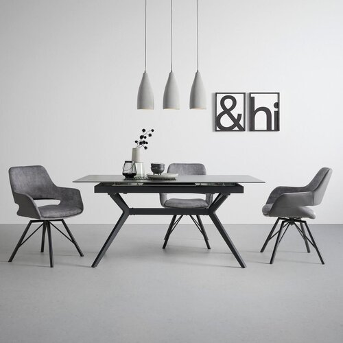 Premium Living naslanjač adriana vrtljiv, siva Slike