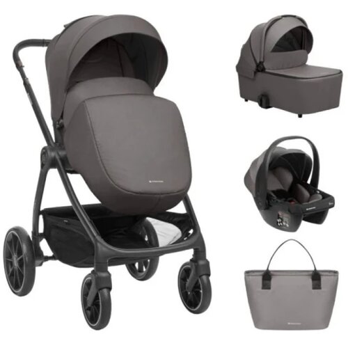 Kikka Boo Kolica Modena 3in1 set sa I-SIZE I-Prime autosedi&amp;scaron;tem i tvrdom korpom Dark Grey (KKB11281) Slike