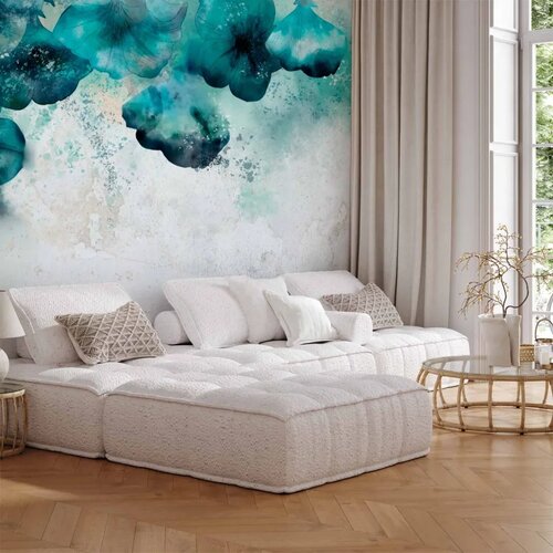  Foto tapeta - Blue Poppies 441x315 Cene