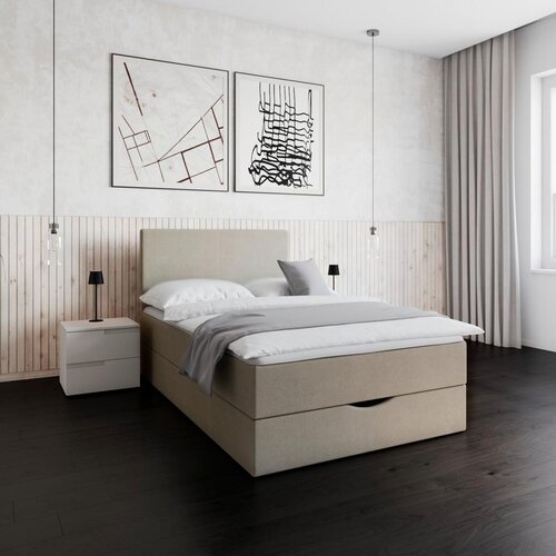 Bessagi Home Postelja Z Vzmetnico Ace, Bež, 120x200 Cene