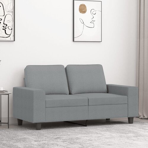  Dvosjed od tkanine svjetlosivi 120 cm Siva Slike