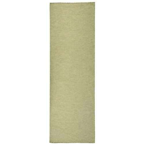 Furnova Zunanja preproga plo&amp;scaron;čato tkanje 80x250 cm zelena, (21930597) Slike