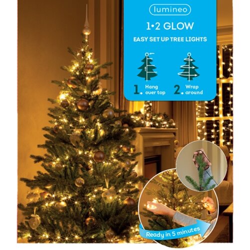  Novogodišnja LED rasveta za jelku 210cm-700L Toplo bela Lumineo 1-2 Glow 495402 Cene