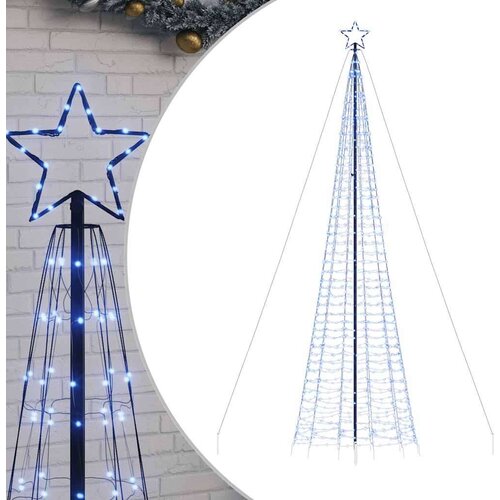 VidaXL LED božićno drvce sa &amp;scaron;iljcima 1534 LED plavo 500 cm Slike