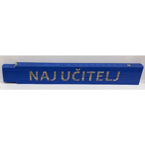 HEKA Zložljiv meter Heka (napis: Naj učitelj, modre barve, 2 m) Cene
