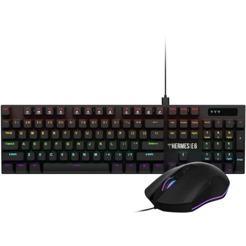 Gamdias Tastatura i miš Hermes E6, Crna Cene
