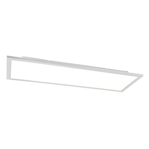 QAZQA Stropna svetilka iz jekla 80 cm, vključno z LED z daljinskim upravljalnikom - v živo Slike