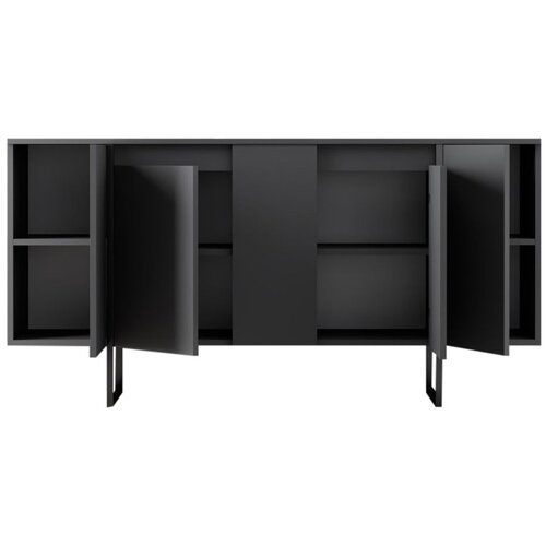 Kalune Design Luxe Komoda, Sivo-Crna Slike