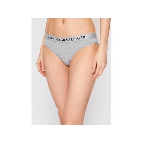 Tommy Hilfiger Klasične spodnje hlačke Bikini UW0UW01566 Siva