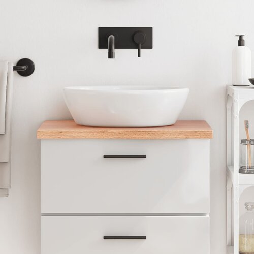 VidaXL Kopalni&amp;scaron;ki pult svetlo rjav 60x40x4 cm obdelan trden les Slike