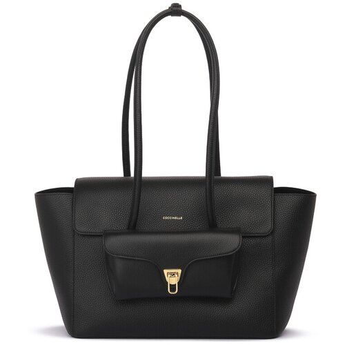 Coccinelle Torbice za na ramo 001 DOUBLE BEAT Črna Slike