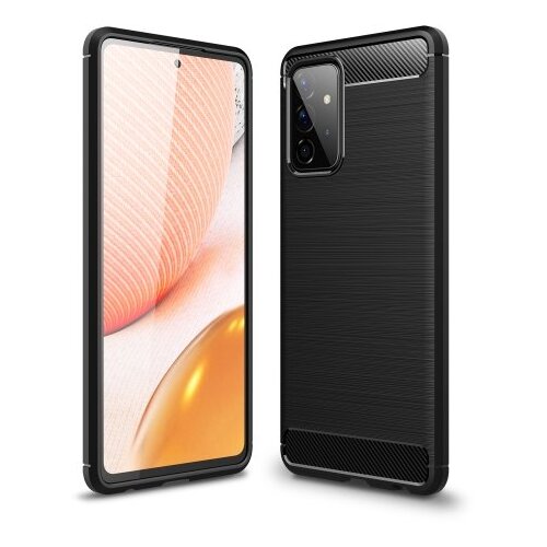 ovitek za Samsung Galaxy A72 A726 - mat carbon črn Slike