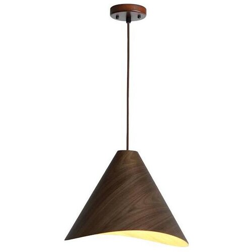  Drveni luster na sajli 1xE27/60W/230V, prečnik 33 cm, masivno drvo/orah/kaučukovo drvo Cene