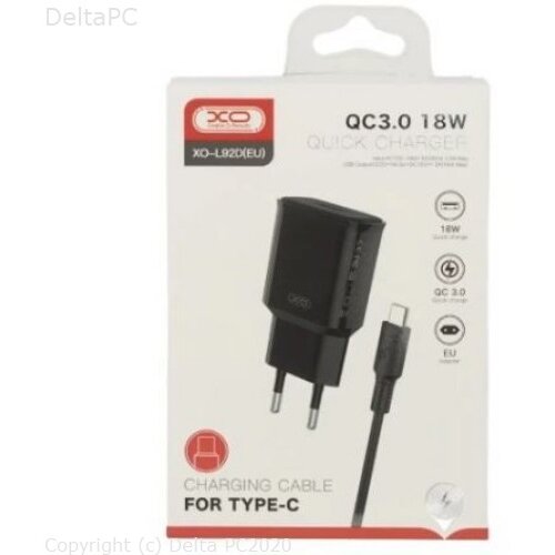 XO Charger L92D QC3.0 PD 18W Fast Charger + Type C cable Cijene