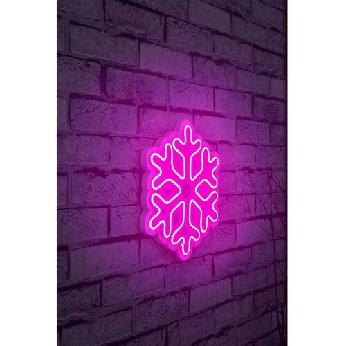 Wallity Zidna LED dekoracija Snowflake, IP67, 375 cm, 600 lm, 12V, Roze Cene