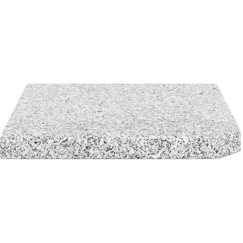 VidaXL Postolje za suncobran granitno 25 kg četvrtasto sivo Slike
