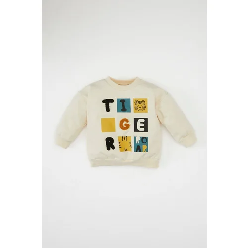 Defacto Baby Boy Crew Neck Printed Sweatshirt