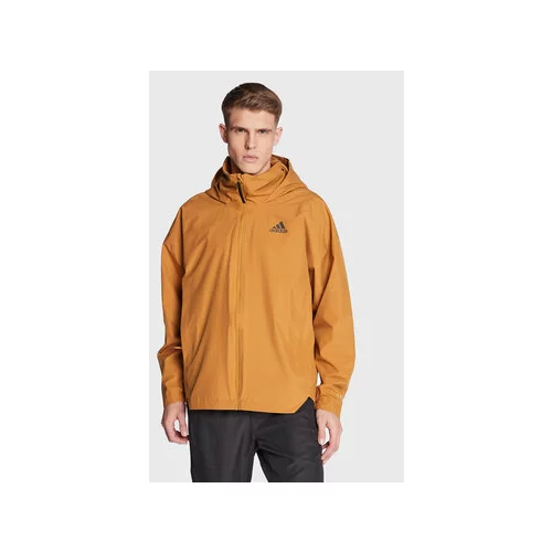 Adidas Prehodna jakna Traveer RAIN.RDY Jacket (Gender Neutral) HG6013 Bež Regular Fit