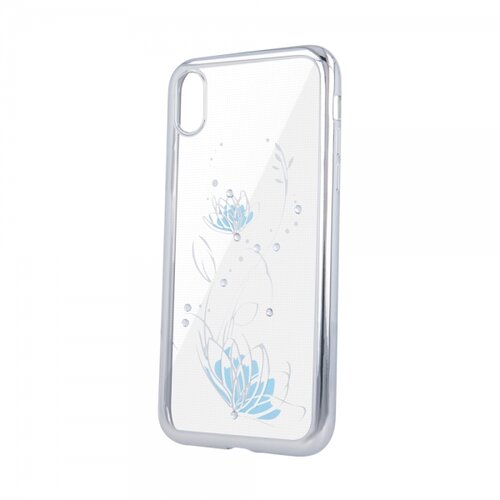  Silikonski ovitek lotus z okvirjem za samsung galaxy A40 A405 - srebrn Cene