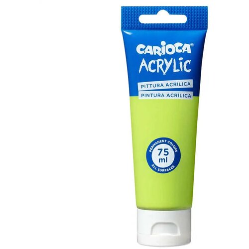 Carioca Akrilna barva 75 ml v svetlo zeleni barvi - Cene