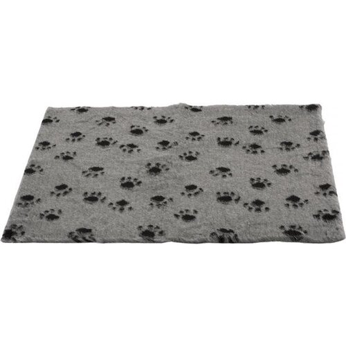 Duvo anti-slip bones ležaljka za pse, krznena, sivo-crna, 150x100 cm Cene