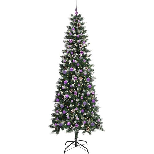  Umjetno božićno drvce Zelena 240 cm PVC, plastika i čelik Slike