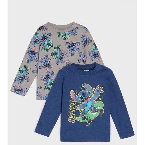 Sinsay Paket od 2 majica s dugim rukavima Stitch Cijene