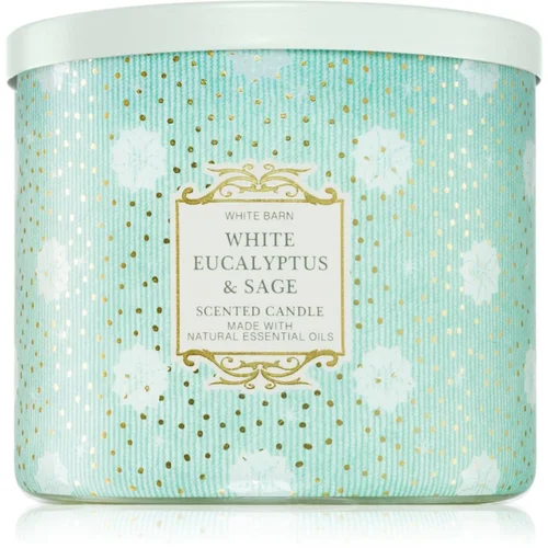 Bath & Body Works White Eucalyptus & Sage dišeča sveča 411 g