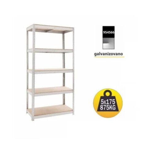 SmartStorage polica metal medijapan 180x100x60cm 5x175kg Slike