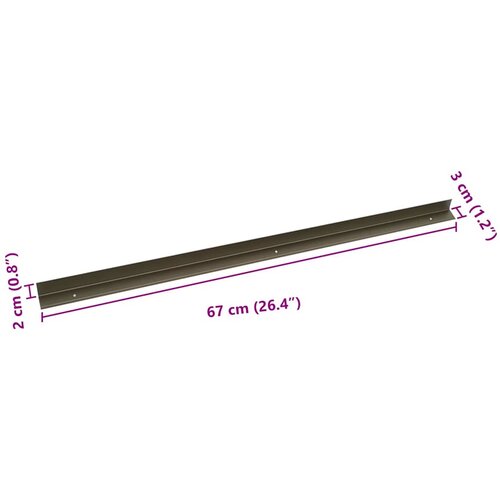  Profili za rubove stepenica 30 pcs &amp;Scaron;ampanjca 67 x 3 x 2 cm Slike