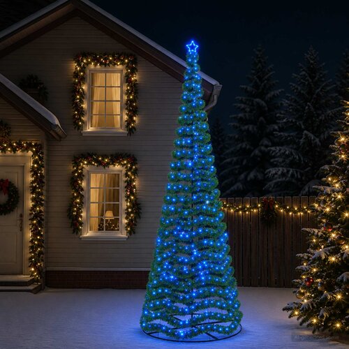  LED božićno drvce od folije s postoljem EKENAS Slike