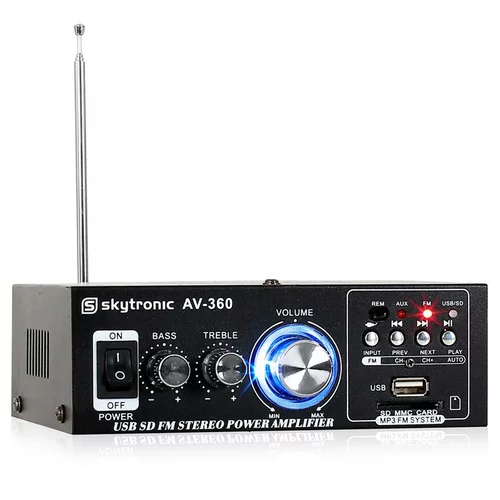 Skytronic AV-360 Hi-Fi Stereo Ojačevalec USB SD MP3 AUX FM