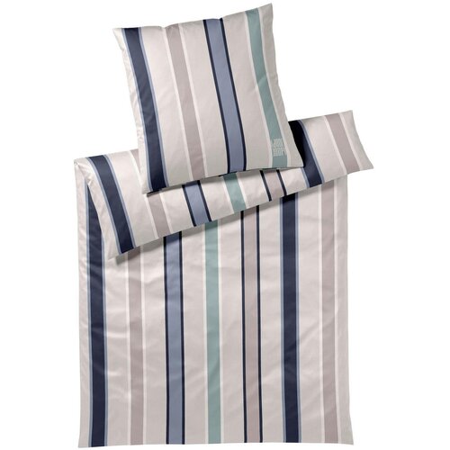 Joop! OBOJESTRANSKA POSTELJNINA BANKS 140/200 cm mako saten modra Cene